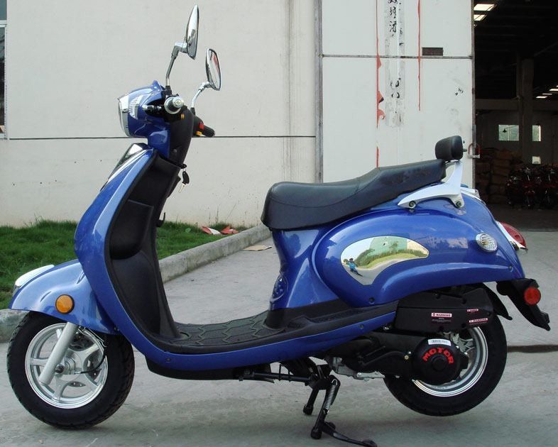 दो सीट्स के साथ 50cc / 125cc पॉकेट बाइक स्कूटर, वयस्कों के लिए 2 व्हील स्कूटर