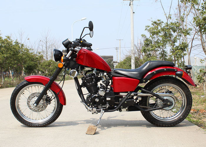 रेड 250cc हेलिकॉप्टर मोटरसाइकिल 90 किमी / एच कम तेल की खपत 5 मैनुअल ट्रांसमिशन के साथ