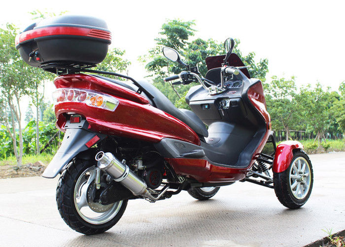 7.0 व्हील 7500r / मिनट 8HP इंजन / रियर बॉक्स के साथ 3 पहिया स्कूटर मोटरसाइकिल 150cc