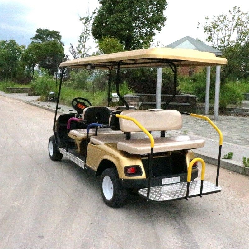 6 व्यक्तियों 4000w इलेक्ट्रिक गोल्फ कार्ट 6V 180AH X 8 रखरखाव फ्री ऑफ रोड गोल्फ कार्ट