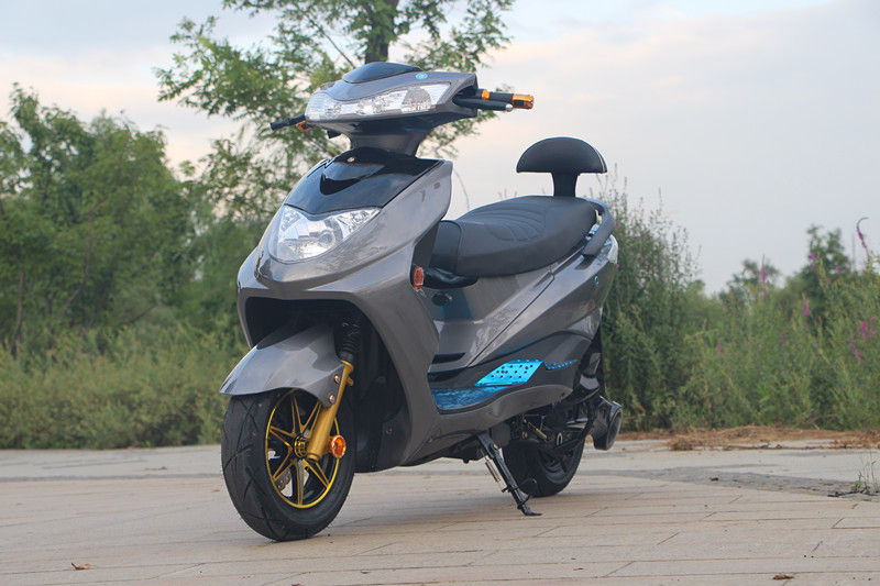72V 20Ah लीड - एसिड बैटरी के साथ स्टील इलेक्ट्रिक मोपेड बाइक 1500W ब्रशलेस डीसी मोटर