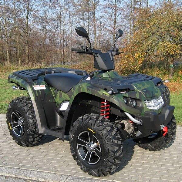 एल्युमीनियम रिम इलेक्ट्रिक शिफ्ट के साथ ऑइल कूल्ड 400cc फोर व्हील एटीवी डबल / सिंगल ए-आर्म