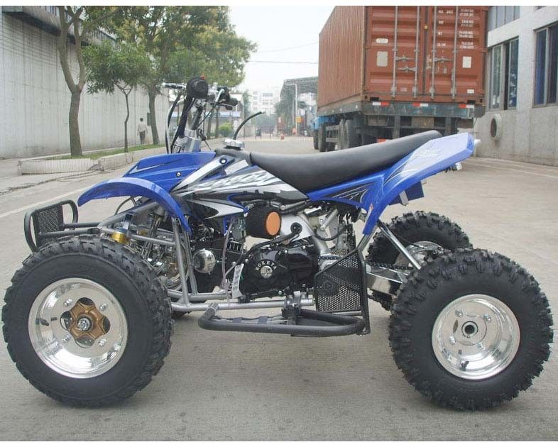 पूर्ण आकार 125cc रेसिंग क्वाड 6.5kw, फोर व्हीलर 4 एक्स 4 मैनुअल क्लच ऑयल कूल्ड