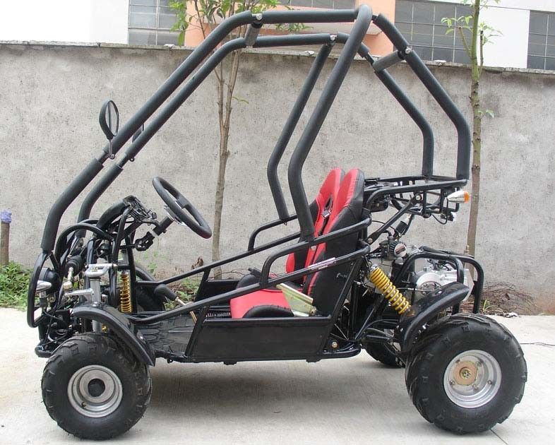 SAMLL 110cc गो कार्ट बुगी / एडल्ट ऑफ रोड गो कार्ट को डबल एडजस्टेबल सीट के साथ