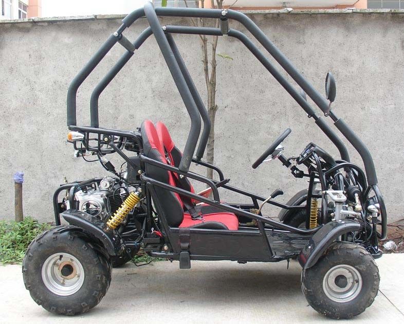 SAMLL 110cc गो कार्ट बुगी / एडल्ट ऑफ रोड गो कार्ट को डबल एडजस्टेबल सीट के साथ