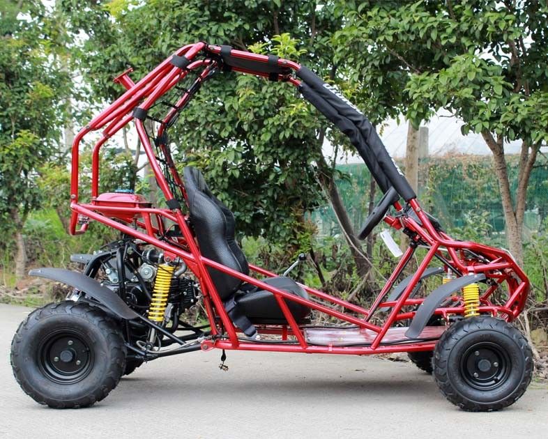 बच्चों / वयस्कों के लिए एयर कूल्ड रिवर्स सीवीटी 125 सीसी सिंगल सीट ऑफ रोड गो कार्ट