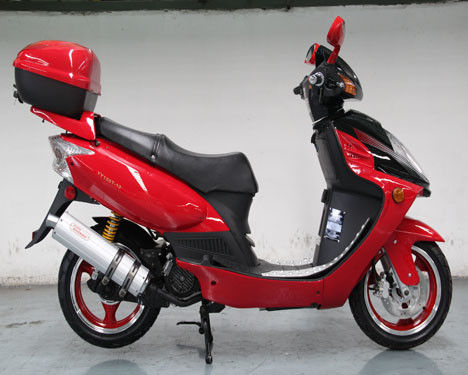 वयस्कों / मोटर संचालित स्कूटर के लिए इलेक्ट्रॉनिक्स / फुट स्टार्ट 150cc 2 व्हील स्कूटर