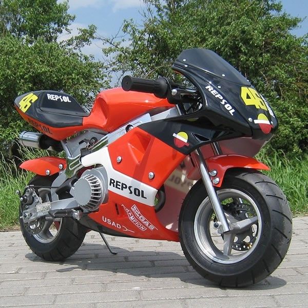 रेड मिनी गैस डर्ट बाइक 50cc, इलेक्ट्रिक स्टार्ट ऑटोमैटिक ट्रांसमिशन वाली छोटी डर्ट बाइक