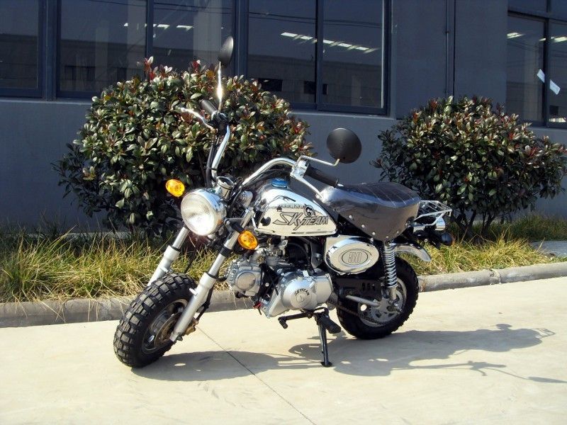 125cc मिनी डर्ट बाइक मोटर साइकिल Motorrad क्रोम संस्करण 4 स्पीड गियर के साथ