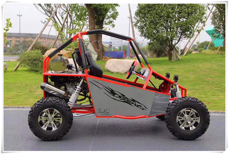 एल्युमीनियम रिम के साथ ऑटोमैटिक CVT 300cc 21.46hp इलेक्ट्रिक ऑफ रोड गो कार्ट 60mile / H