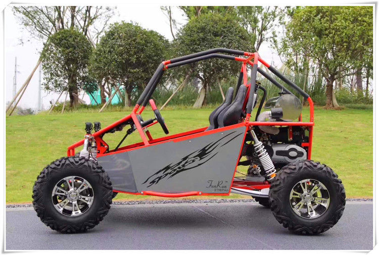 एल्युमीनियम रिम के साथ ऑटोमैटिक CVT 300cc 21.46hp इलेक्ट्रिक ऑफ रोड गो कार्ट 60mile / H