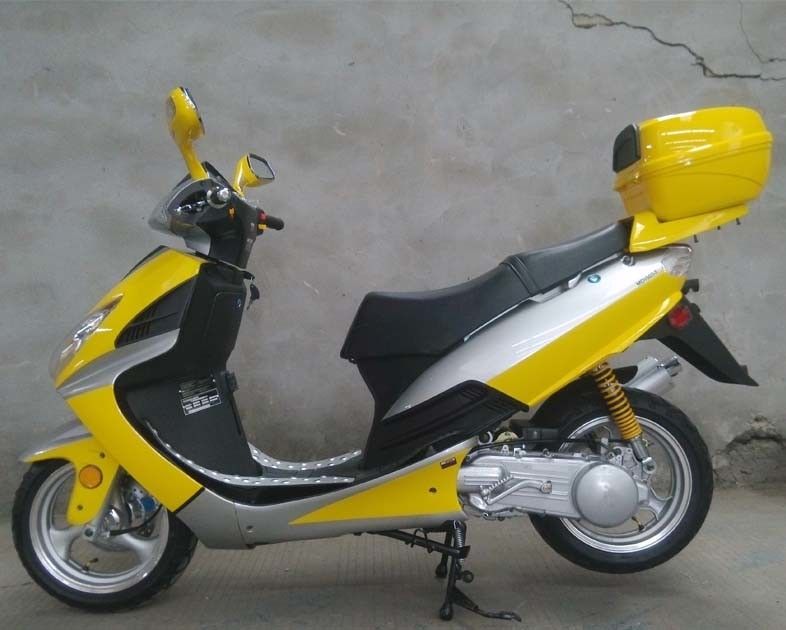 इलेट्रिक / किक स्टार्ट 150CC सिंगल सिलिंडर 4 स्ट्रोक मोटर स्कूटर फ्रंट डिस्क ब्रेक के साथ