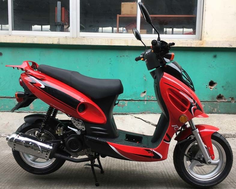 50cc सीवीटी मजबूर एयर कूल्ड मिनी बाइक स्कूटर फ्रंट डिस्क रियर ड्रम ब्रेक