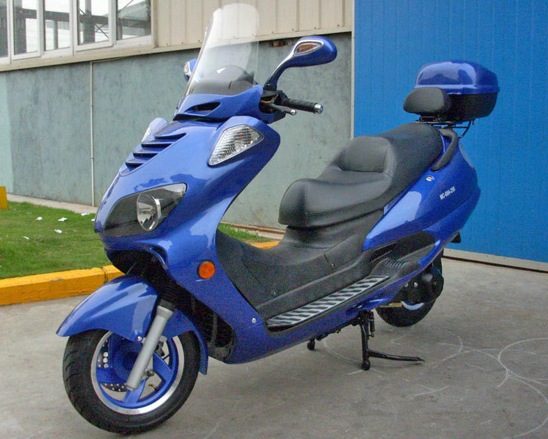 एल्यूमिनियम फुट पेडा एडल्ट मोटर स्कूटर 250cc फ्रंट फ्रंट डिस्क डिस्क रियर ब्रेक के साथ