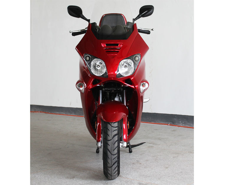 300cc 1 सिलेंडर 4 स्ट्रोक एडल्ट मोटर स्कूटर लिक्विड कूल बेल्ट ड्राइव फ्रंट डिस्क / रियर डिस्क