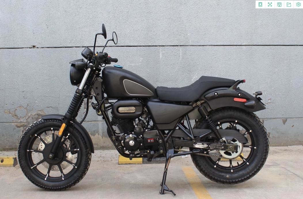 सिंगल सिलेंडर एयर कूल्ड 250cc चॉपर मोटरसाइकिल 4 स्ट्रोक हॉरिजॉन्टल टाइप